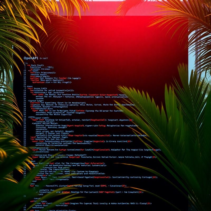 Documentação interativa OpenAPI em tema escuro com blocos de código